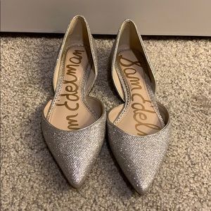 Sam Edelman D’Orsay glitter flats